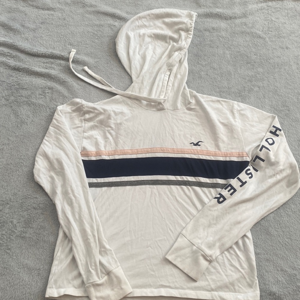 white top with stripes
